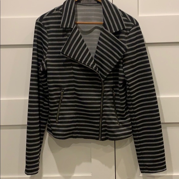 Striped Moto Jacket/Blazer - Picture 1 of 6